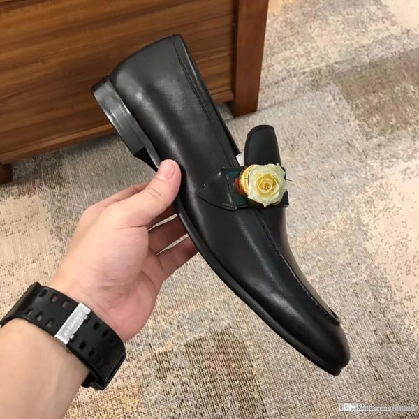 L5 Chaussures habillées en cuir véritable pour hommes faites à la main de haute qualité Design italien marron bleu couleur polies à la main chaussures de mariage à bout pointu 33