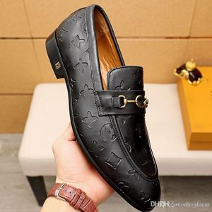 L5 iduzi Hochwertige formelle Abendschuhe für sanfte Marken Herren-Schuhe aus echtem Leder mit spitzer Zehenpartie Herren-Designer-Business-Oxfords Freizeitschuhe