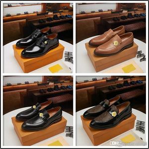 L5 ZAPATOS DE HOMBRE DE CUERO GENUINO Otoño NUEVOS ZAPATOS DE VESTIR DE LUJO DE NEGOCIOS PARA HOMBRES con tacón bajo Calzado FORMAL Negro Encaje 33