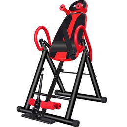 L52 Back Stretching Machine Heavy Duty Inversion Table with Foam Backrest & Lumbar Pad Fitness Therapy for Back Pain Relief