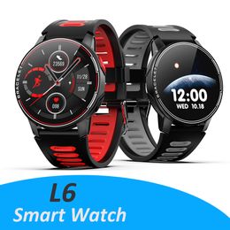 L6 IP68 Waterdichte Smart Horloge Fitness Tracker Hartslag Monitor Smart Whatch Heren Dames SmartWatch voor Android IOS