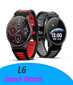 L6 Smart Watch IP68 Sports imperméables Smartwatch Fitness Fitness Salle Racker Femmes Hommes Men de montre pour iOS Android7593252