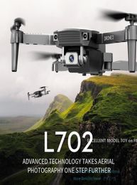L702 4K double caméra FPV Mini Drone débutant enfant jouet simulateurs piste vol vitesse réglable Altitude maintien geste prendre P3287847