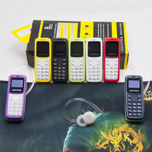 L8star BM30 Mini Téléphone bluetooth Dialer casque Carte SIM + TF Téléphone portable débloqué avec changement de voix téléphones mobiles pour enfants 100% Original