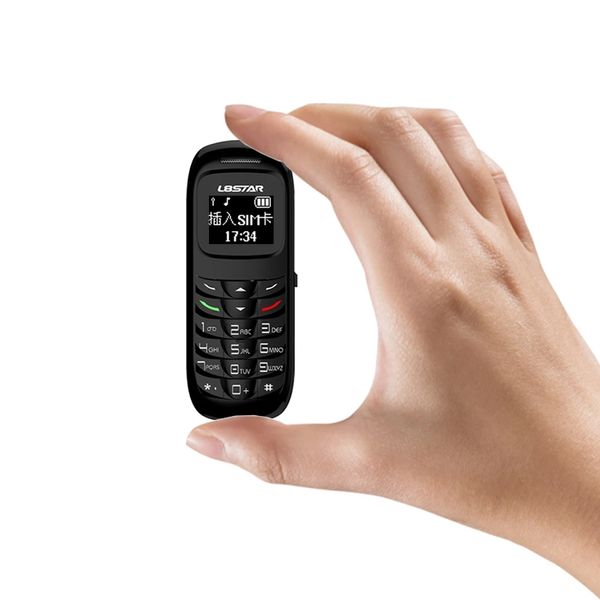 L8STAR BM70 Mini teléfonos móviles Auriculares inalámbricos Bluetooth Teléfono celular Estéreo Desbloqueado Super Thin GSM Teléfono pequeño con caja de venta al por menor