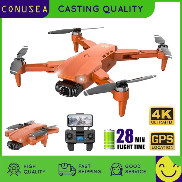 L900 PRO 4K 5G WIFI Dron eléctrico ajustable con cámara dual, motor sin escobillas, posición GPS, retorno de baja potencia, seguimiento inteligente, 28 minutos de vuelo, 3-2