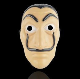 La Casa de Papel Full Face Mask Plastic Salvador Dali Kostuum Movie Masker voor realistische Halloween Party Night Club SN494