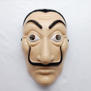 La Casa De Papel volgelaatsmasker plastic Salvador Dali kostuum filmmasker voor realistisch Halloween