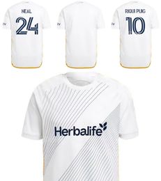 LA Los Angeles Galaxy 2024 25 hombres 9 JOVELJIC camisetas de fútbol 20 CERRILLO 8 DELGADO 2 YAMANE 10 PUIG 7 FAGUNDEZ 4 YOSHIDA 5 BRUGMAN 24 NEAL Kits de camiseta de fútbol Equipo deportivo