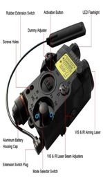 LA5 PEQ15 point rouge IR visée Laser tactique AEG GBB LA5C PEQ 210lumes armes de chasse lumière de Scout blanche NOStrobe Cameras1721016