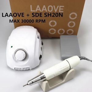 LAAOVE Champion3 Boîte de commande 65W 45000rpm Poignée de haute qualité Machine de la machine à verrous de forage à ongles électriques Set 240509