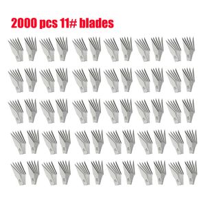 Labbenodigdheden 20 dozen 2000pcs No.11 Utility mes snijknopmes papier scalpel vervangende messen