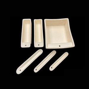 Laboratoriumbenodigdheden 99% Alumina verbranding Boot Square Corundum Crucible Tube Buis Oven Hoge Temperatuur Weerstand