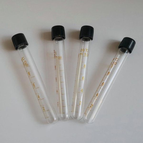 Suministros de laboratorio Todos los tamaños disponibles Tubo de centrífuga de vidrio con fondo en forma de V graduado 5 ml 10 ml 15 ml 20 ml 25 ml 50 ml equipado con tapón de rosca