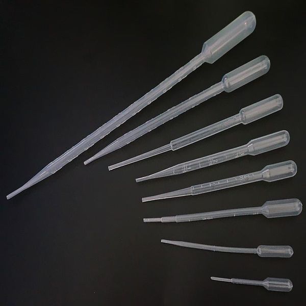 Fournitures de laboratoire tous les Type 0.2 ml/0.5 ml/1 ml/2 ml/3 ml/3 ml-L/5 ml/10 ml Pipettes graduées en plastique sûres jetables claires pour l'expérience