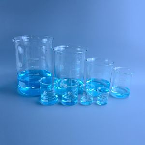 Lab Supplies Capacity 50ml-3000ml Low Form Beaker Measuring Glass Chemistry Borosilicate Transparent Wholesales