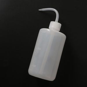 Labbenodigd vermogen Tattoo Squeeze fles Schoon transparante witte plastic groene vloeistof soap laboratoriumapparatuur meten van 150/250/500 ml