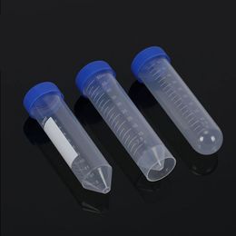 Fournitures de laboratoire, Tubes à essai coniques en plastique avec bouchon à vis, centrifugeuse de 50ml pour encre, laboratoire, école, éducation