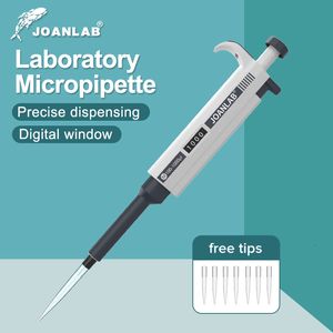 Lab Supplies JOANLAB Micropipette Laboratory Automatic Pipette Digital Adjustable Plastic Chemistry Equipment With Tips 230703