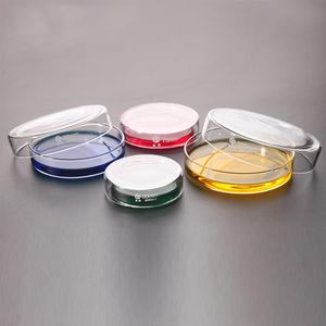 Fournitures de laboratoire LINYEYUE 10pcs / pack Boîte de Petri en verre Culture bactérienne Borosilicate Chimie Laboratoire Equipment273R