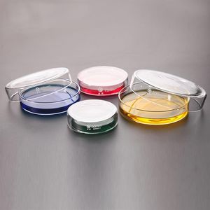Fournitures de laboratoire LINYEYUE 10pcs / pack Boîte de Petri en verre Culture bactérienne Borosilicate Chimie Laboratoire Equipment241R