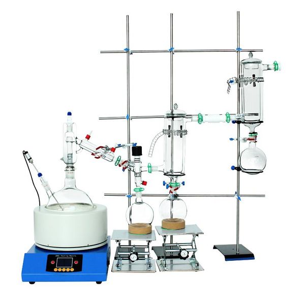 Fournitures de laboratoire QLAB Laboratory 5L Glass Short Path Kit Distillation d'huile avec prix d'usine