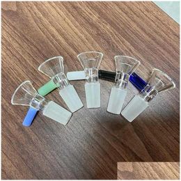 Fournitures de laboratoire en gros 14mm laboratoire scolaire Glasre verre borosilicate joint clair toboggan mâle bol avec poignée entonnoir type chimie T Dhgqd
