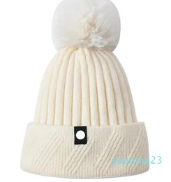 Étiquette bonnets tricotés chapeau hiver couleur unie Bonnet bonnets chapeaux garder au chaud
