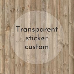 Label Personaliseerde naam aangepaste transparante bruiloft s wimper Waterdichte stickers 220613