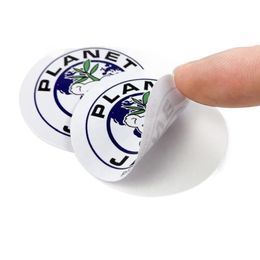 Cirkeletiketten voor aangepaste kleurrijke afdrukdie gesneden ronde papier logo label sticker gemaakt van niet -toxisch waterdicht materiaal papier vinyl PVC -stickers