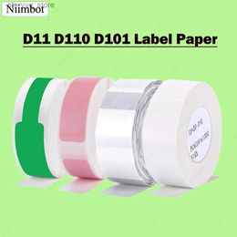 Etiketten Tags D11 D110 D101 etiket Sticker Kabel Label Papier Wit Waterdicht Niimbot Label Kleur Transparant Prijskaartje Q240217