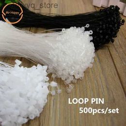 Etiketten Tags Hoge Kwaliteit 500 stks Hot Plastic Snap Lock Pins Beveiliging Loop Tag Bevestigingsmiddelen Prijskaartje Fastener Q240217