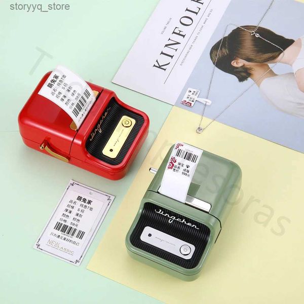 Étiquettes Étiquettes Niimbot B21 Imprimante d'étiquettes thermique sans fil Mini imprimante d'étiquettes de codes à barres portable Machine d'autocollant d'étiquette de prix de téléphone portable 20 mm - 50 mm Q240218