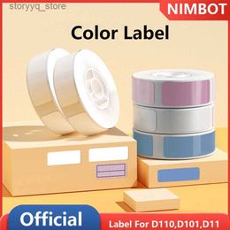 Étiquettes Tags Niimbot D101 D11 D110 Autocollant couleur Étiquette thermique Étiquette étanche anti-huile pour mini imprimante portable pour mobile Q240217