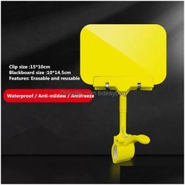 Labels Tags Plastic merchandise Sign Tag Clip met Wisable bord roteerbare Pop Clipon Holder Stand Prijs Display houders drop del dh3tu