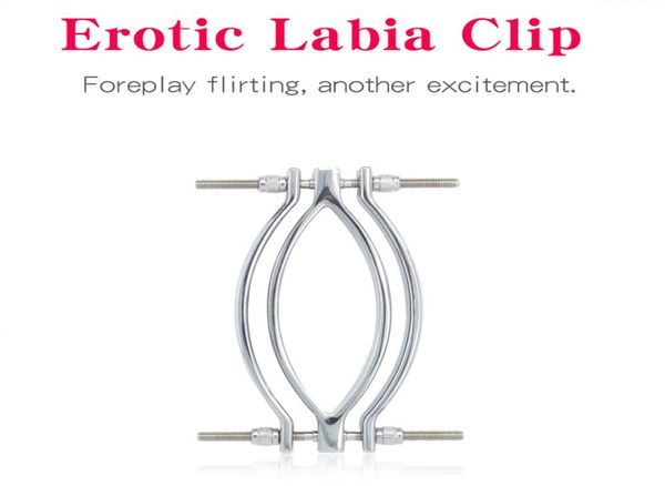 LABIA CLIP CLITORIS CLAMP BDSM Bondage Adult Games GSPOT MASSAGE CLITORIS Stimulator en acier inoxydable Toys pour femmes5114539