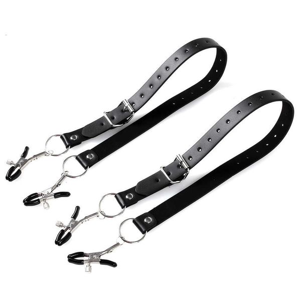 Ceinture d'épandage de lèvres BDSM pince à Clitoris pinces à mamelon contraintes stimulateur de vagin jeux pour adultes Kit de Bondage jouets de Peeping