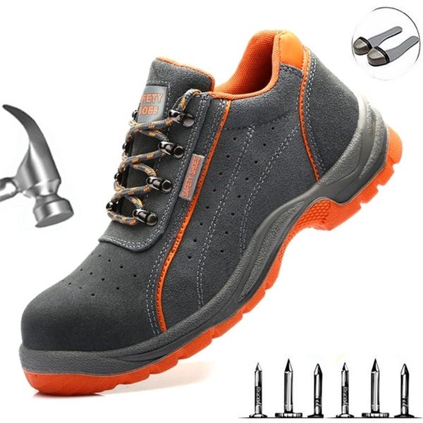 Tête en acier pour hommes du travail anti-smashing anti-stab anti-slip tendon de soudage électrique chaussures de travail Y200915