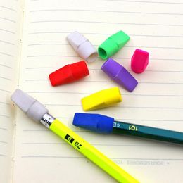 Arbeidsbesparende 150 stcs langdurige draagbare potlood toptop gum stationery gemakkelijk te gebruiken gekleurde gum manual voor kunstenaar