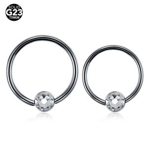 Labret Lip Piercing Bijoux 10Pcslot 16G Anneau de perle captive Plat Gem Nez Hoop Septum Anneaux BCR CBR Boucles d'oreilles Mamelon 230906