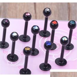 Labret lip piercing sieraden 16 ga labret met vijf-klem ballen ring body mengende kleuren 2rvxj druppel levering otzil