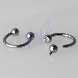 Labret Lip Piercing Sieraden 16G Intern Draad Hoefijzer Ringen G23 Oor Tragus Wenkbrauw Ring Neus Hoop Septum Tepel 231012