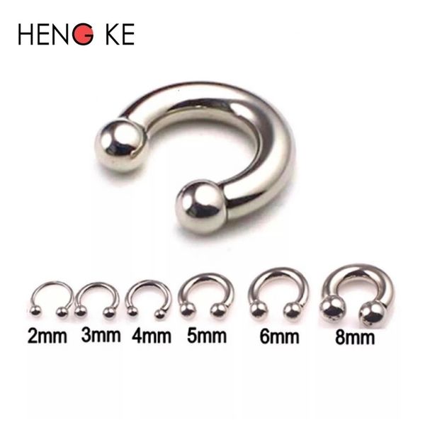 Labret Lip Piercing Bijoux Grande Taille En Acier Fer À Cheval 316L Hiphop Rock Anneaux BCR Sourcils Tragus Mamelon Anneau Bar CBR Lèvres Corps 30PCS 230906