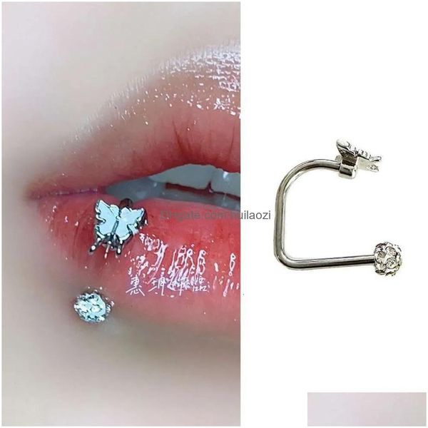 Bijoux de piercing lèvre Labret Bague de boule de boue en forme de boue en forme de boue