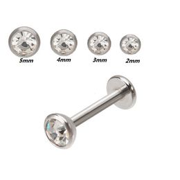 Labret Lip Piercing Bijoux Filetage Interne Acier 316L 16g Monroe Stud P Oreille Tragus Cartilage Helix Corps 230614