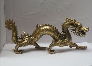 Labret Lip Piercing Bijoux Long 11 pouces Artisanat en métal Décoration de la maison Chinois Laiton Sculpté Dragon StatueChinese dragon Sculpture rapide 230802