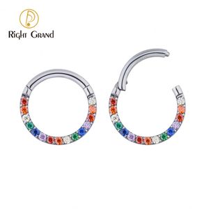 Labret Lip Piercing Sieraden Rechts Grand ASTM 36 16G Septum Neusring Tragus Oorbel Clicker Helix Daith Ringen Hoepel 230906