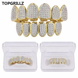 Labret Lip Piercing Sieraden TOP Classic 66 Hip HopPunk Tanden Set Goud Zilver Kleur Top Bottom Grills Dental Mond Caps Cosplay Party 230614