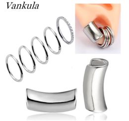 Bijoux de perçage de lèvres Labret Vankula 5pcs segment cerceau cartilage tragus hélice anneau de nez tellon de serte de serte de serte de septum 230814