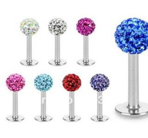 Labrret Piercing Tongringen Labret Lip Rings Dames Labret Stud Lip Bars Body Piercing sieraden 30pcslot3127247